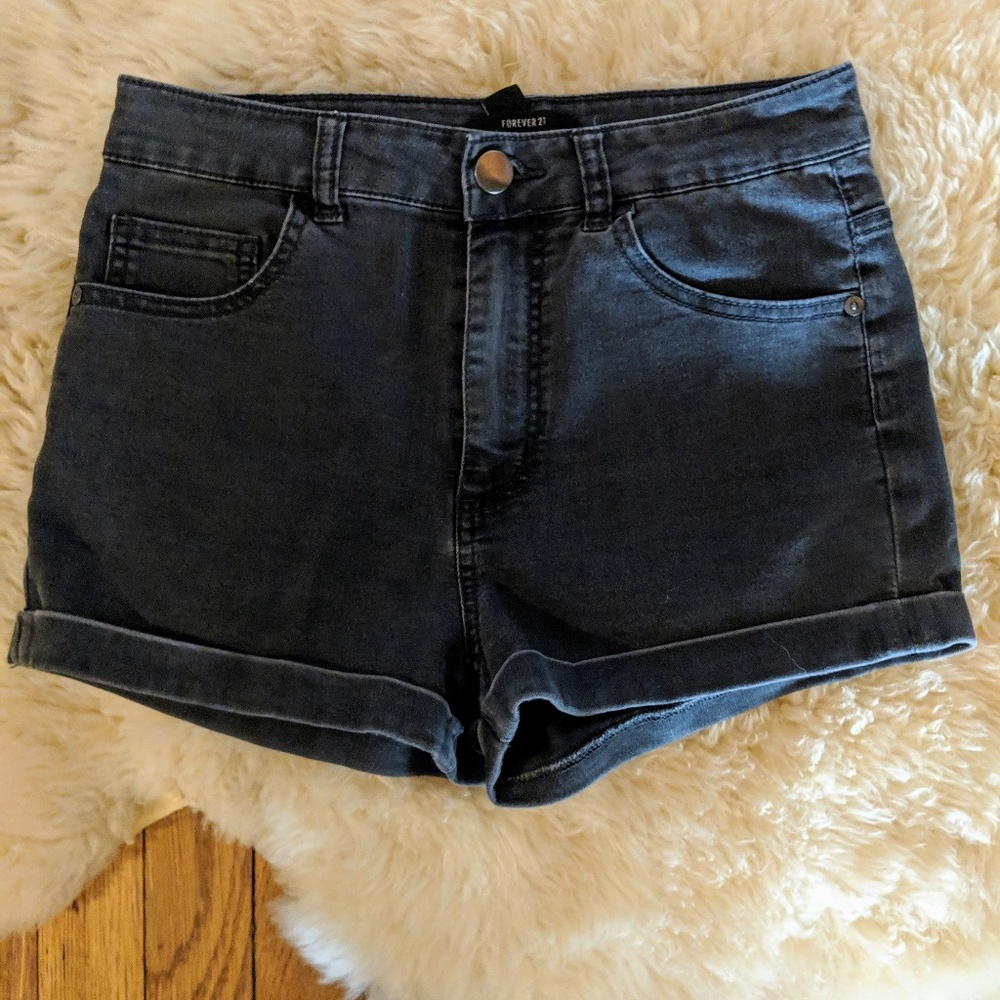 High-waisted shorts